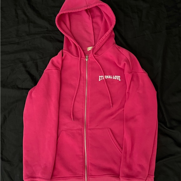 Pink Zip up Hoodie - Picture 2 of 4